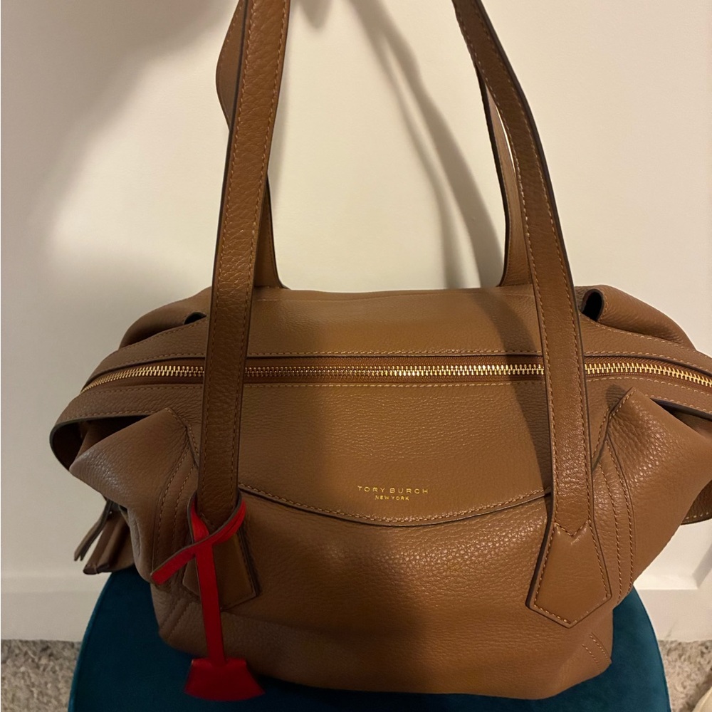 Tory Burch Tan Leather Shoulder Bag